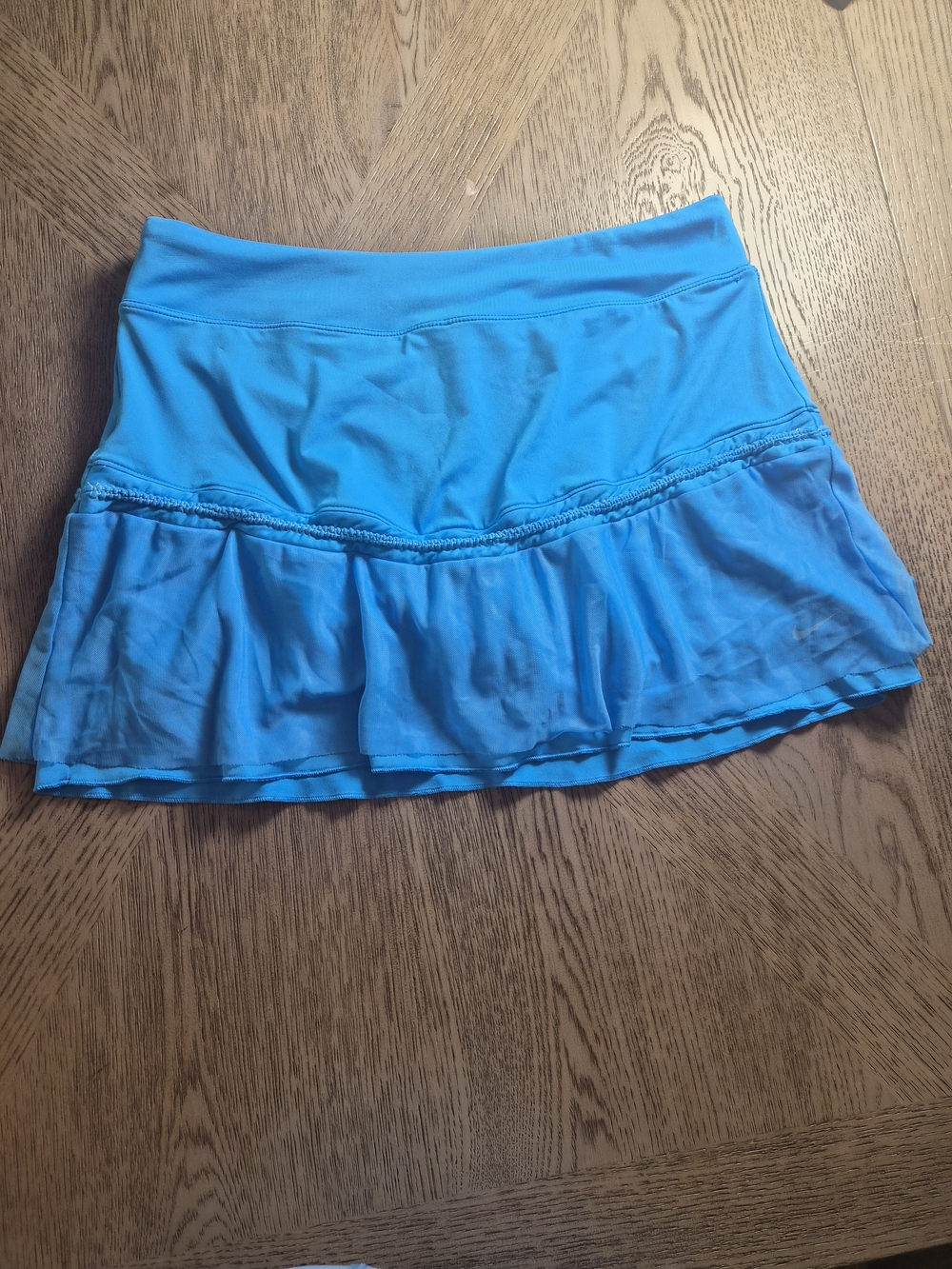 Nike Bright Blue Ruffled Athletic Mini Skirt